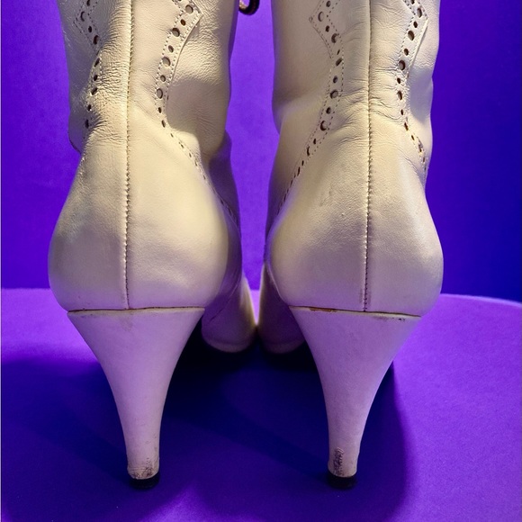 Vtg. 80’s Ankle Boot Lace Up Wing Tip - Picture 6 of 14